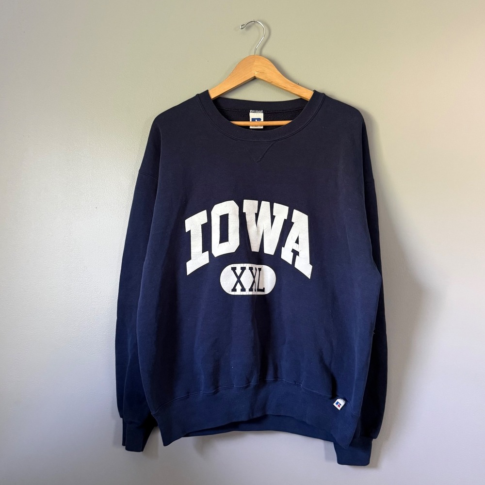 Vintage Russell Athletic Iowa Sweatshirt Size XL